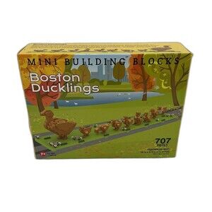 Mini Building Blocks Boston Ducklings 707. Pieces For Ages 7+and Up